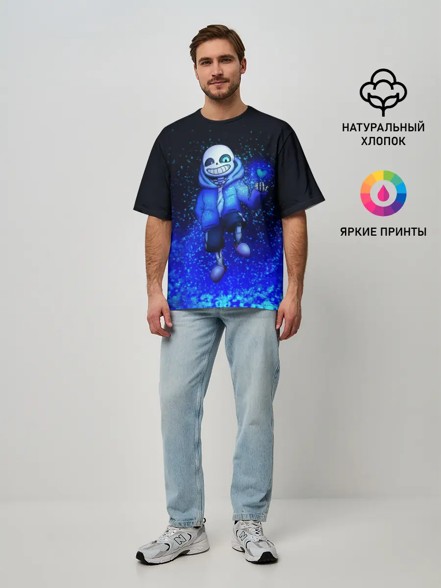 Мужская футболка оверсайз / UNDERTALE