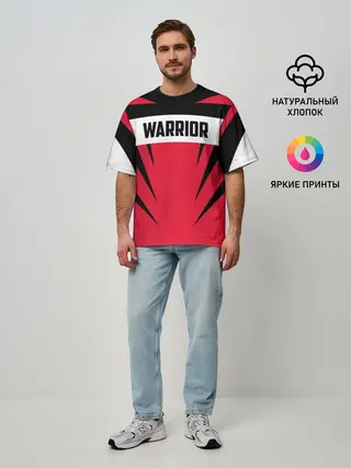 Мужская футболка оверсайз / Warrior