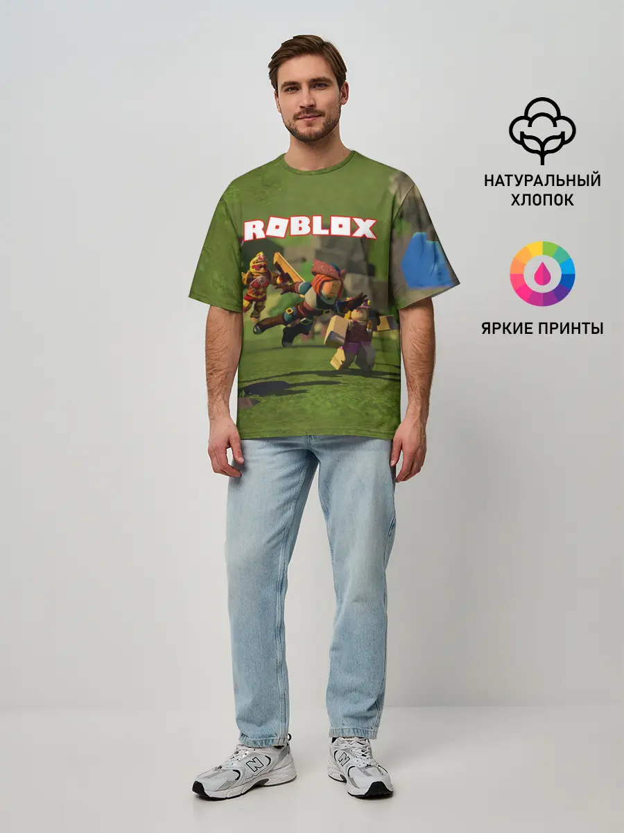 Мужская футболка оверсайз / ROBLOX