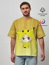Мужская футболка оверсайз / Пикачу