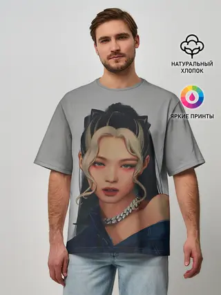 Мужская футболка оверсайз / Hot Jennie