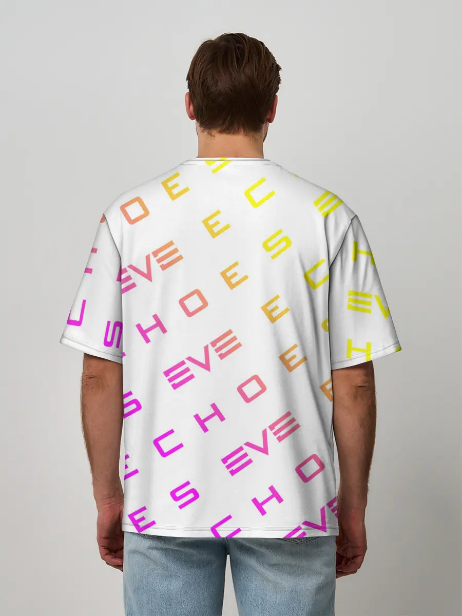 Мужская футболка оверсайз / EVE ECHOES / ИВ ЭХО