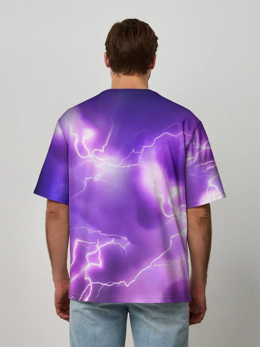 Мужская футболка оверсайз / Повелитель Молний | Котэ