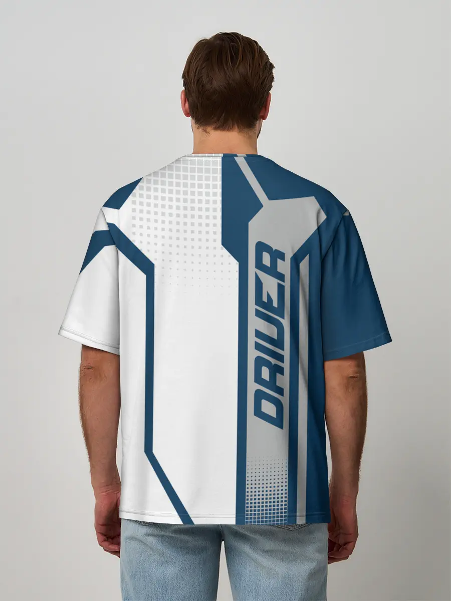 Мужская футболка оверсайз / Hyundai Driver team