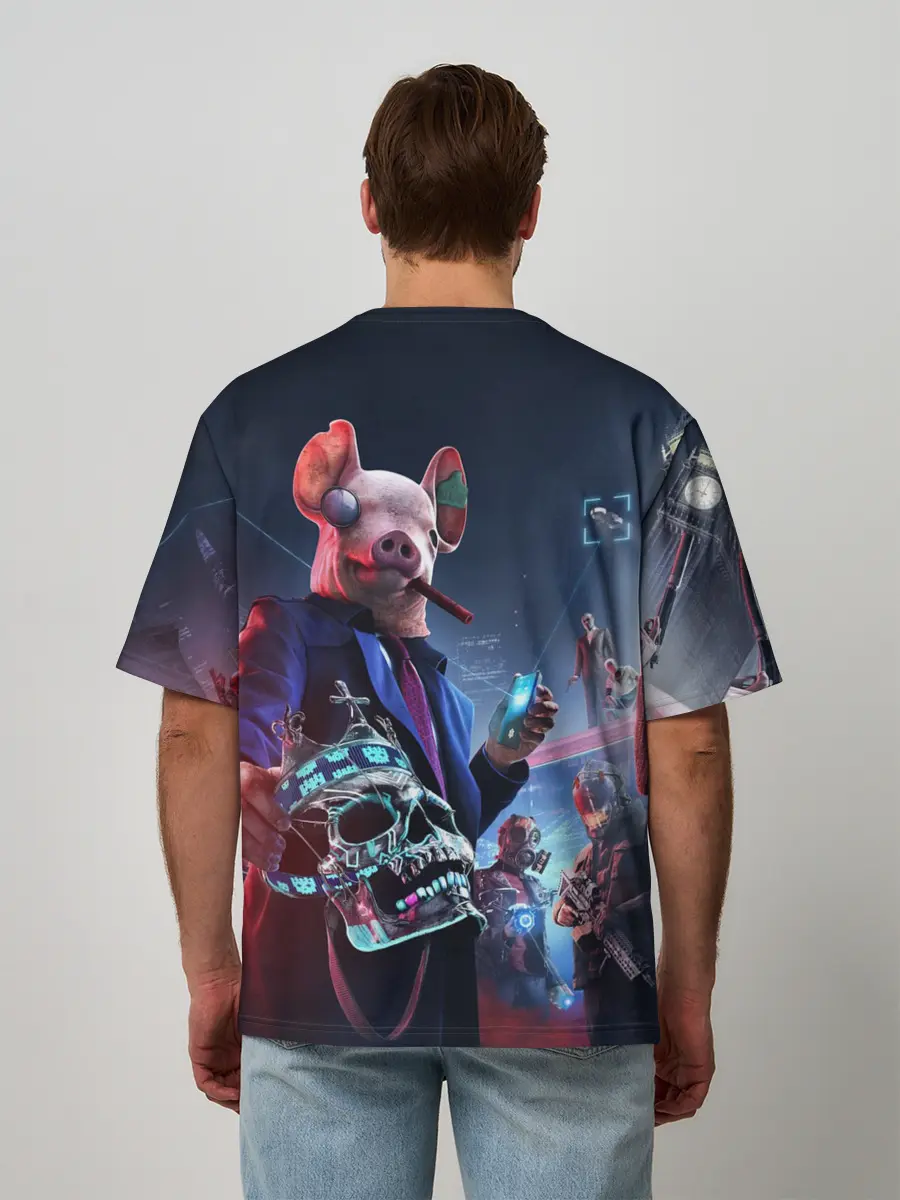 Мужская футболка оверсайз / Watch Dogs | Legion