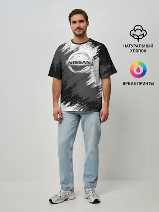 Мужская футболка оверсайз / Nissan
