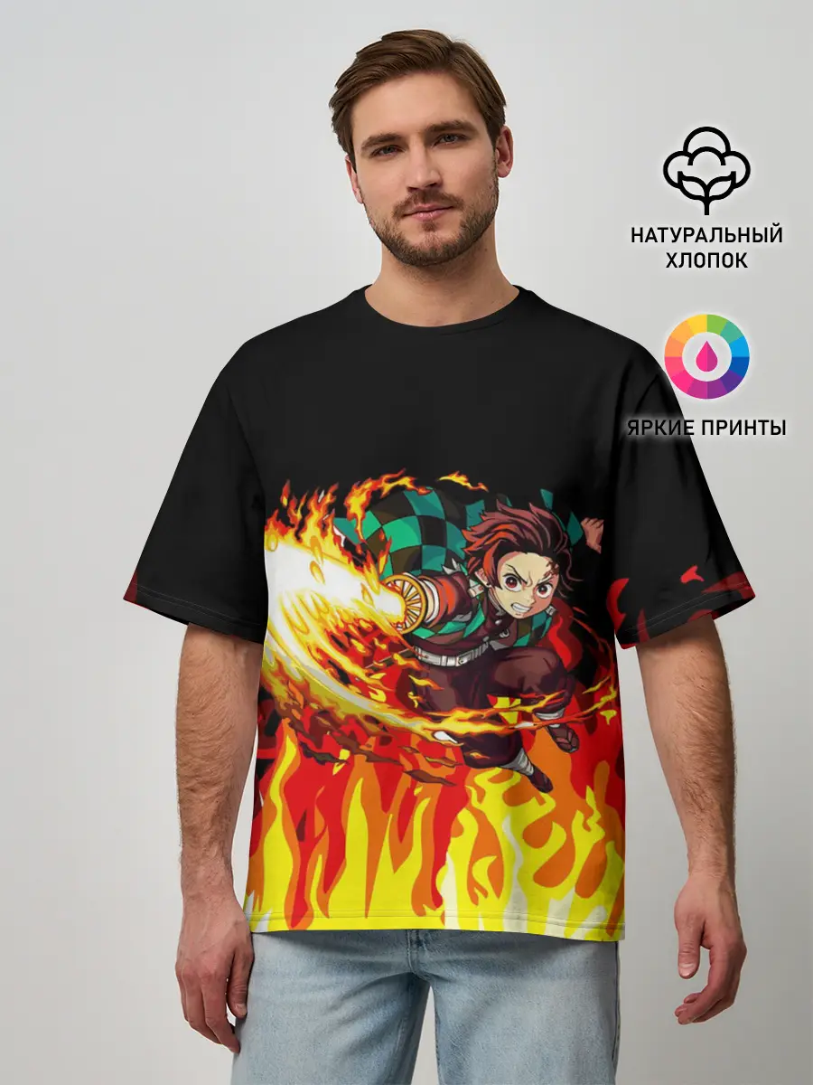 Мужская футболка оверсайз / ТАНДЖИРО