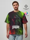 Мужская футболка оверсайз / Doomguy | Doom