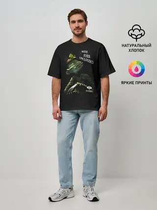 Мужская футболка оверсайз / Little Nightmares длиннорукий