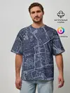 Мужская футболка оверсайз / генплан города