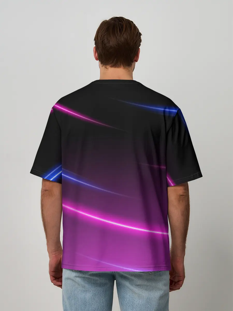 Мужская футболка оверсайз / NFS: Heat