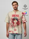 Мужская футболка оверсайз / Луффи One Piece. Большой куш