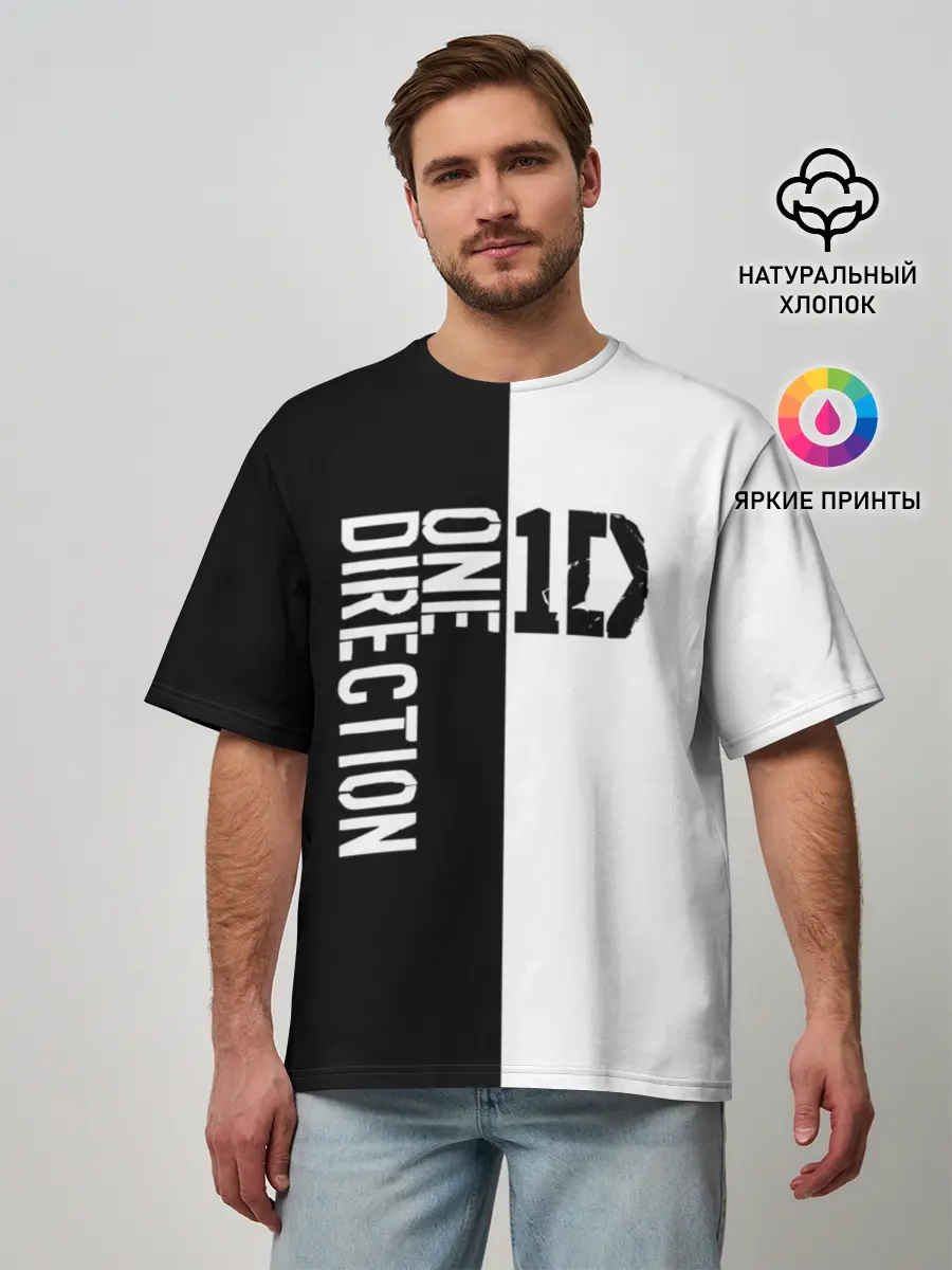 Мужская футболка оверсайз / One direction