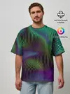 Мужская футболка оверсайз / Современная абстракция