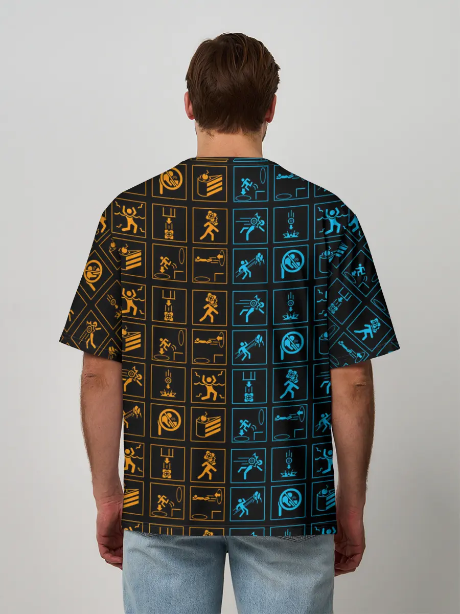 Мужская футболка оверсайз / PORTAL ICONS | ПОРТАЛ ИКОНКИ