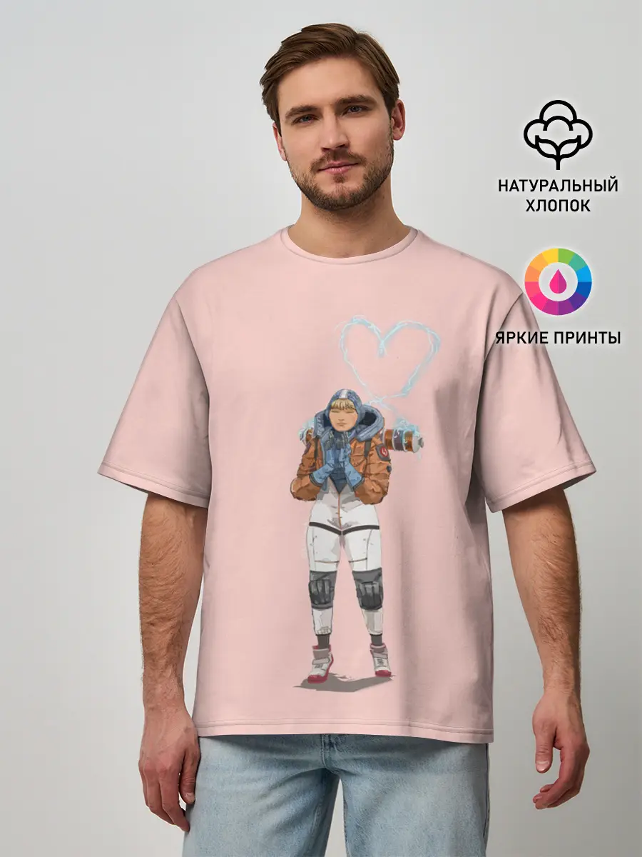 Мужская футболка оверсайз / Лайфлайн