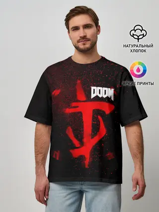Мужская футболка оверсайз / DOOM