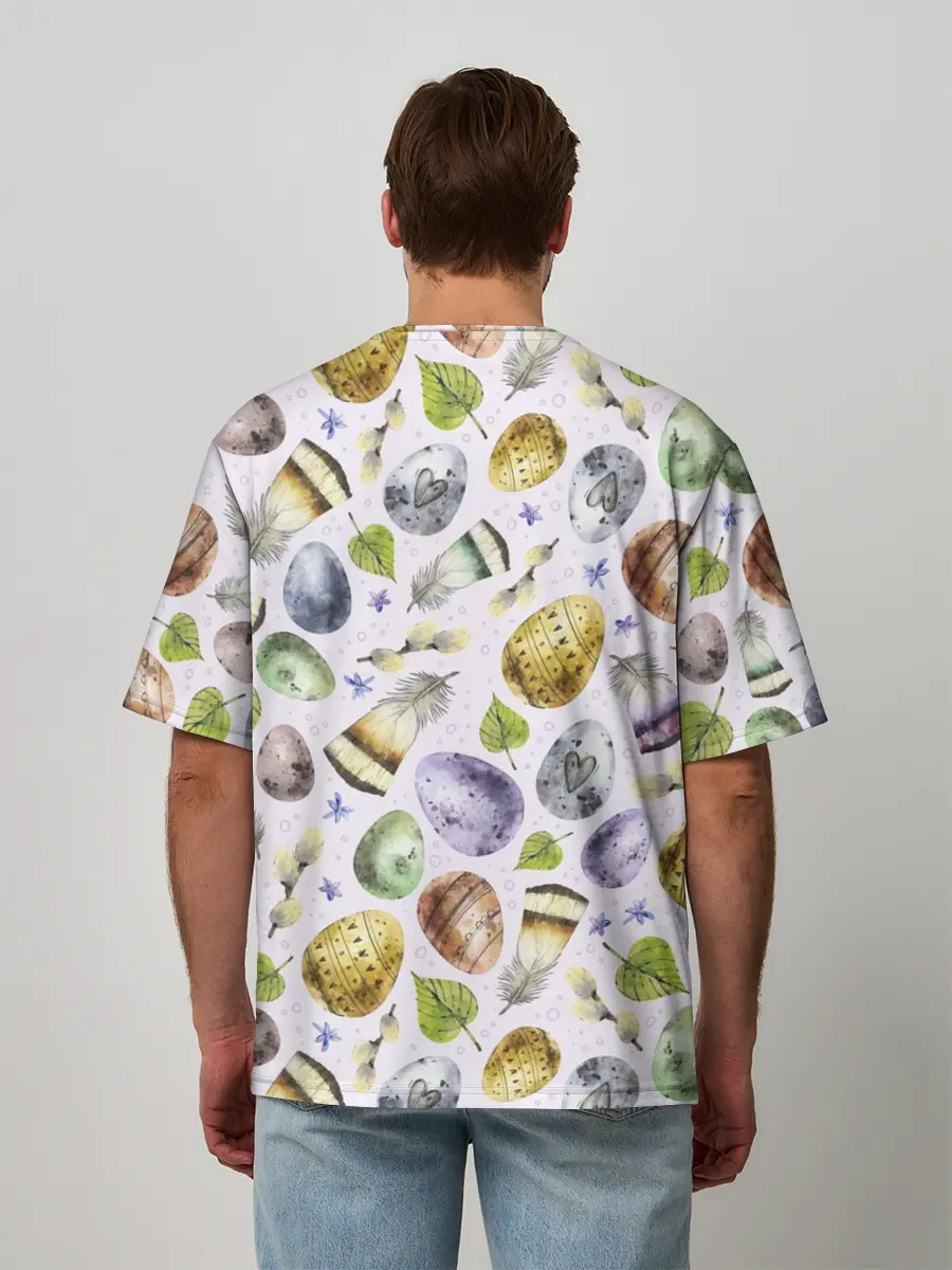 Мужская футболка оверсайз / Пасха