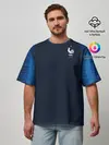 Мужская футболка оверсайз / France home WC 2018