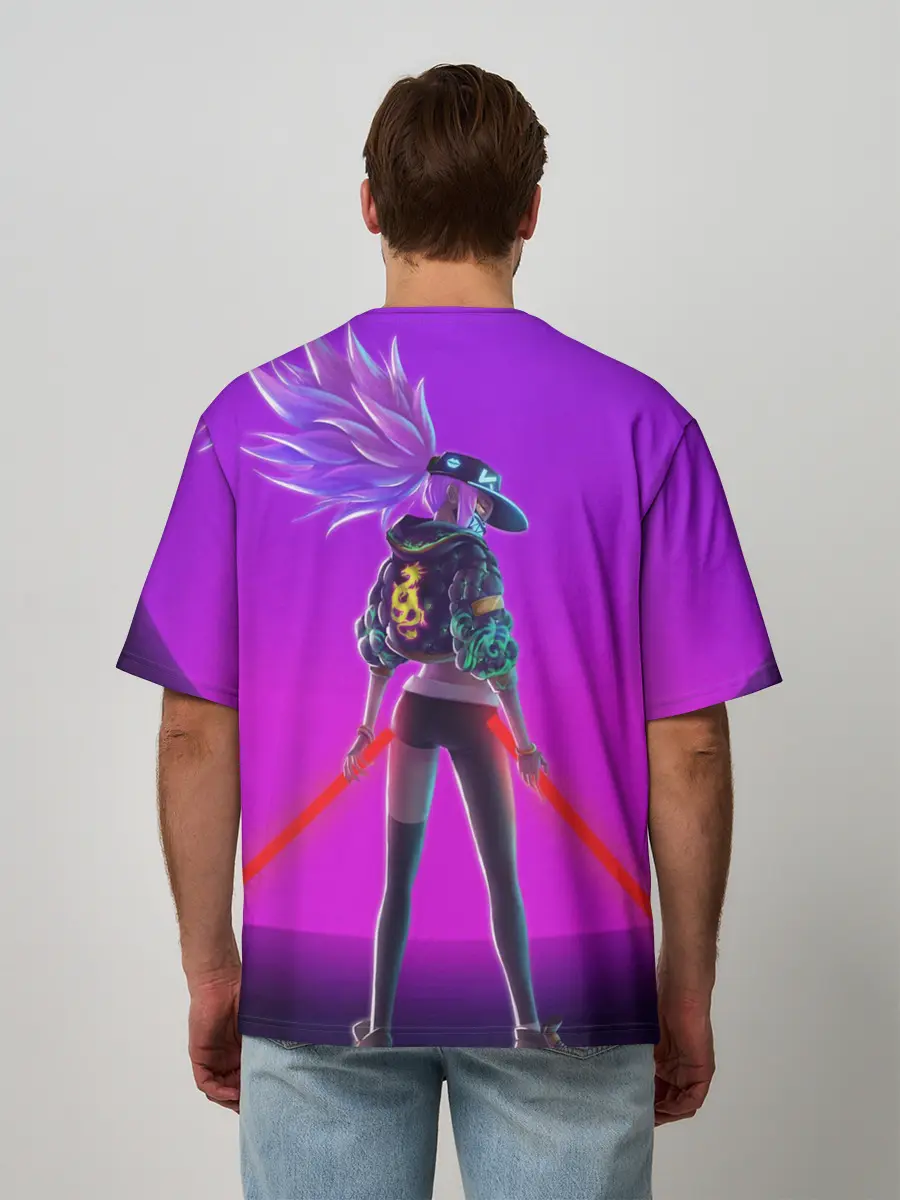 Мужская футболка оверсайз / KDA Akali