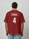Мужская футболка оверсайз / Virgil van Dijk 19-20 форма