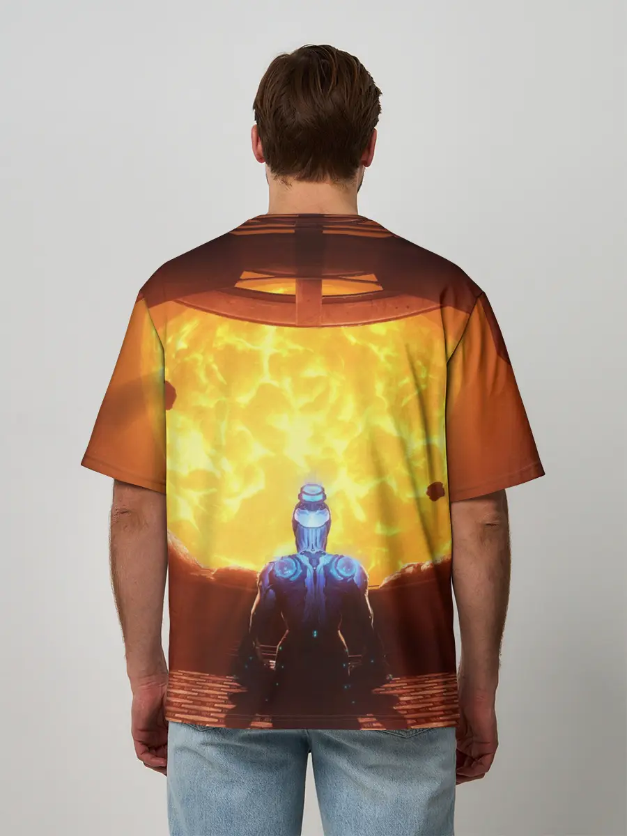 Мужская футболка оверсайз / Warframe