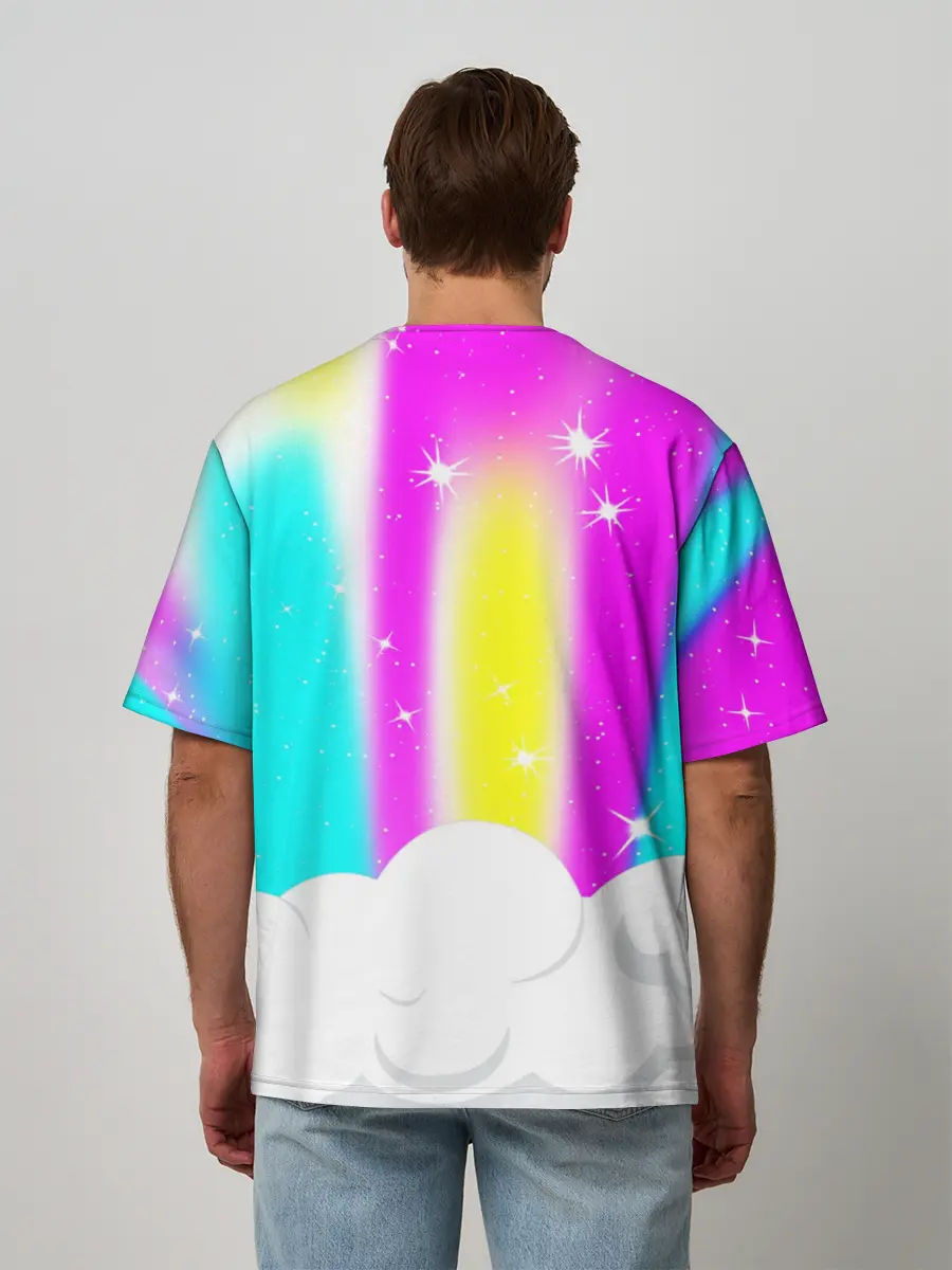 Мужская футболка оверсайз / AMONG US UNICORN