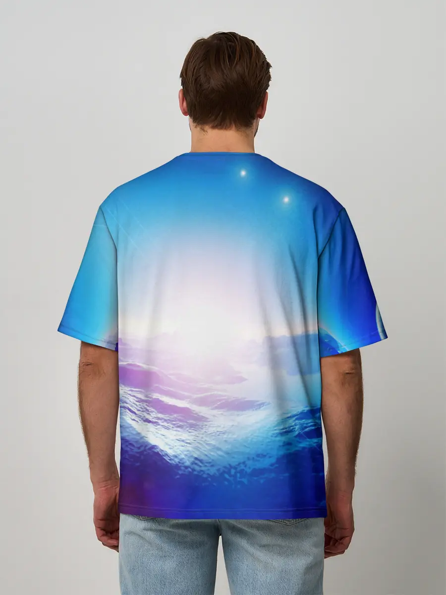 Мужская футболка оверсайз / ЛУНА