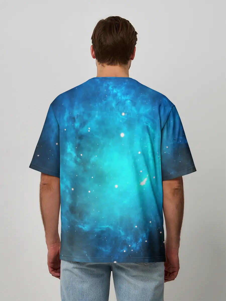 Мужская футболка оверсайз / ЗВЕЗДЫ