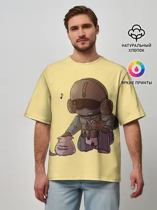 Мужская футболка оверсайз / J?ger Rainbow Six