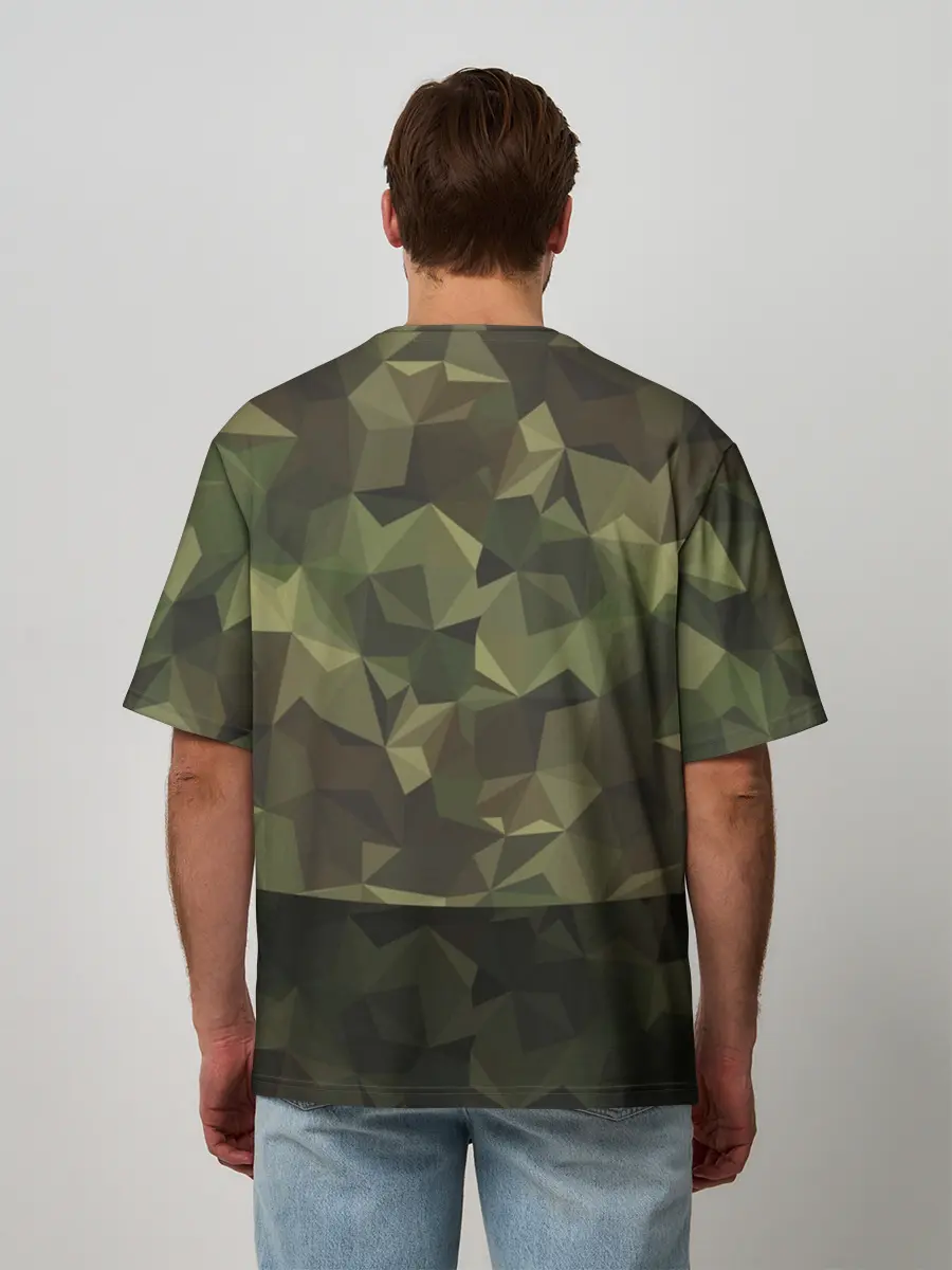 Мужская футболка оверсайз / Дикий доберман