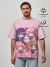 Мужская футболка оверсайз / DOKI DOKI LITERATURE CLUB