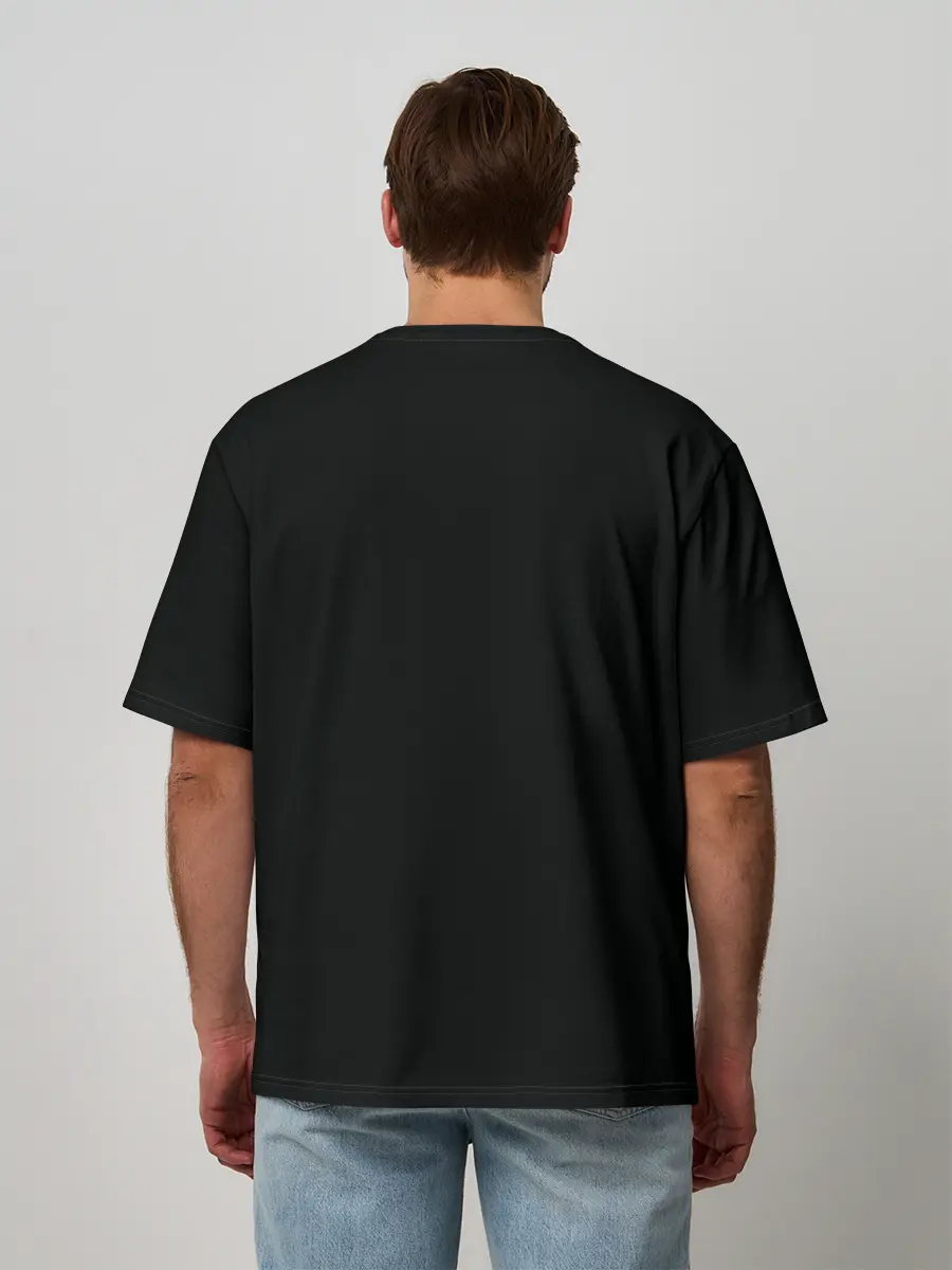 Мужская футболка оверсайз / Хомяк Боо и пыльные зайчики