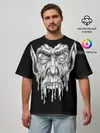 Мужская футболка оверсайз / Кровожадный вампир