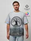Мужская футболка оверсайз / Иггдрасиль | Yggdrasil
