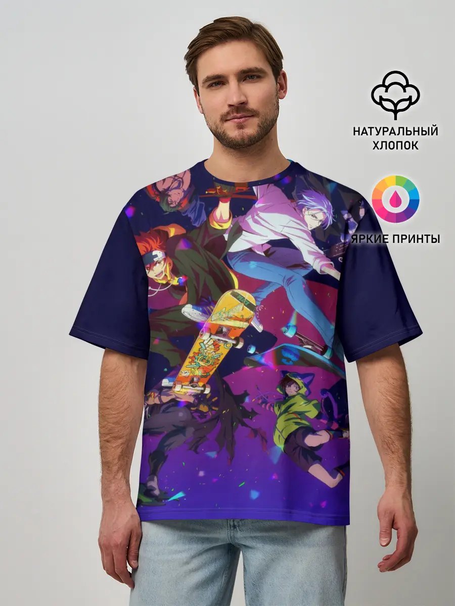 Мужская футболка оверсайз / SK8 the Infinity