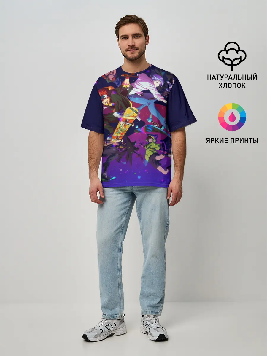 Мужская футболка оверсайз / SK8 the Infinity