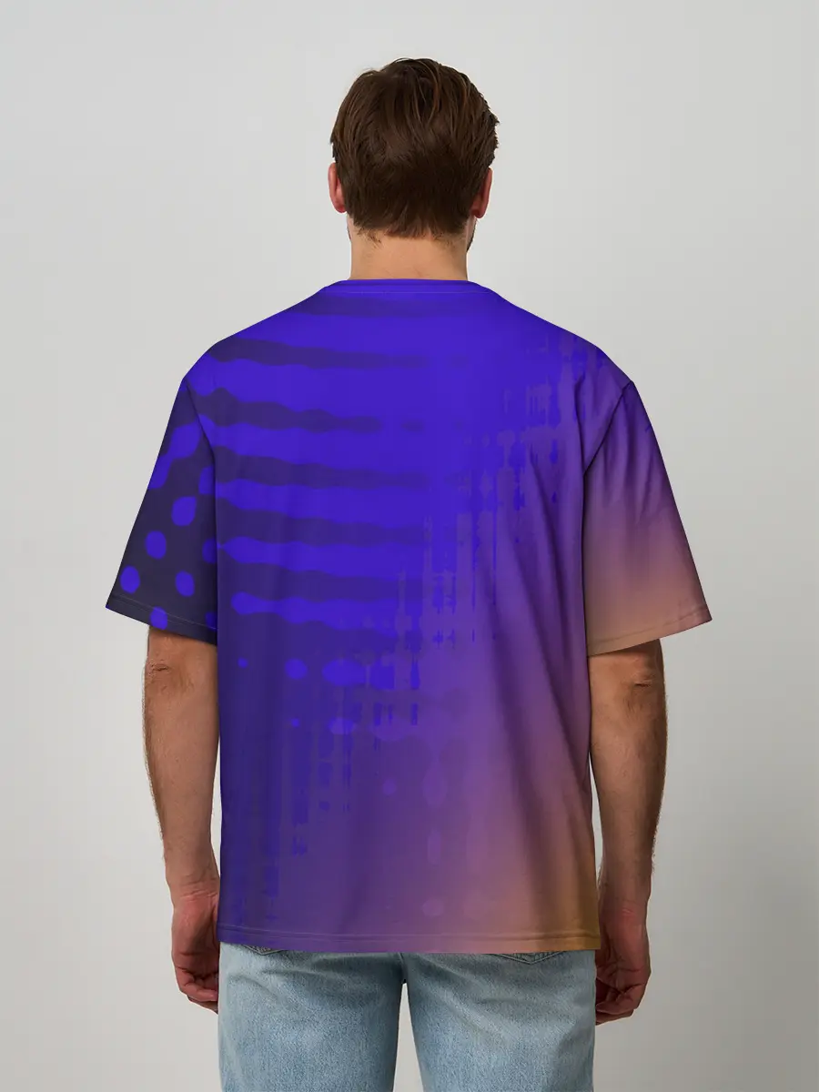 Мужская футболка оверсайз / Градиент PRO