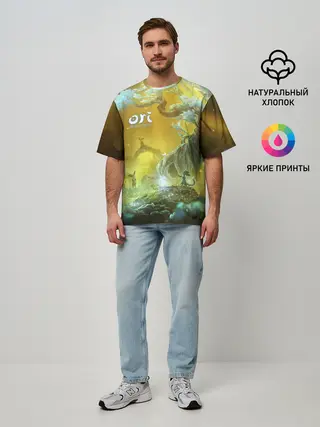 Мужская футболка оверсайз / Ori | Ori and the Will of the Wisps