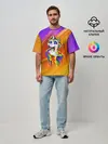 Мужская футболка оверсайз / Единорог | Unicorn | Rainbow