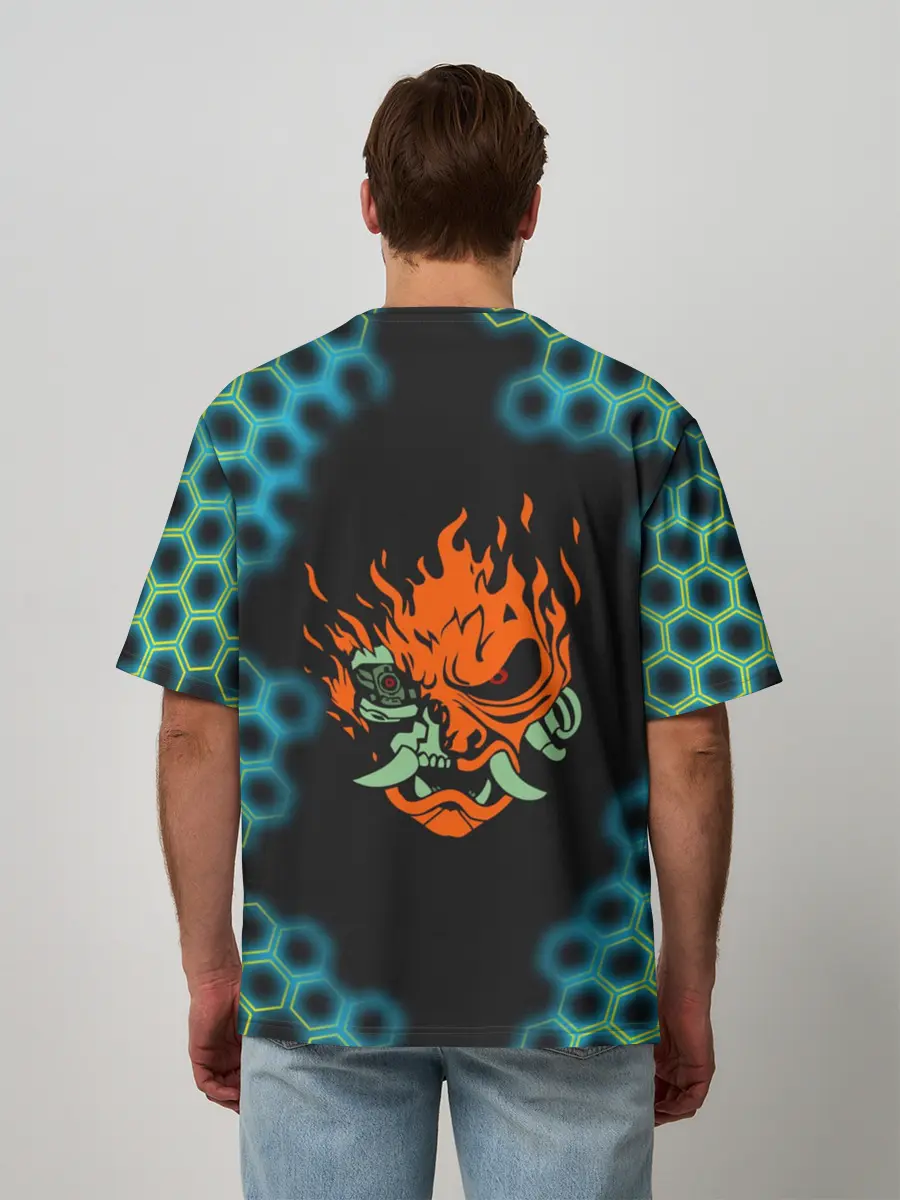 Мужская футболка оверсайз / CYBERPUNK 2077