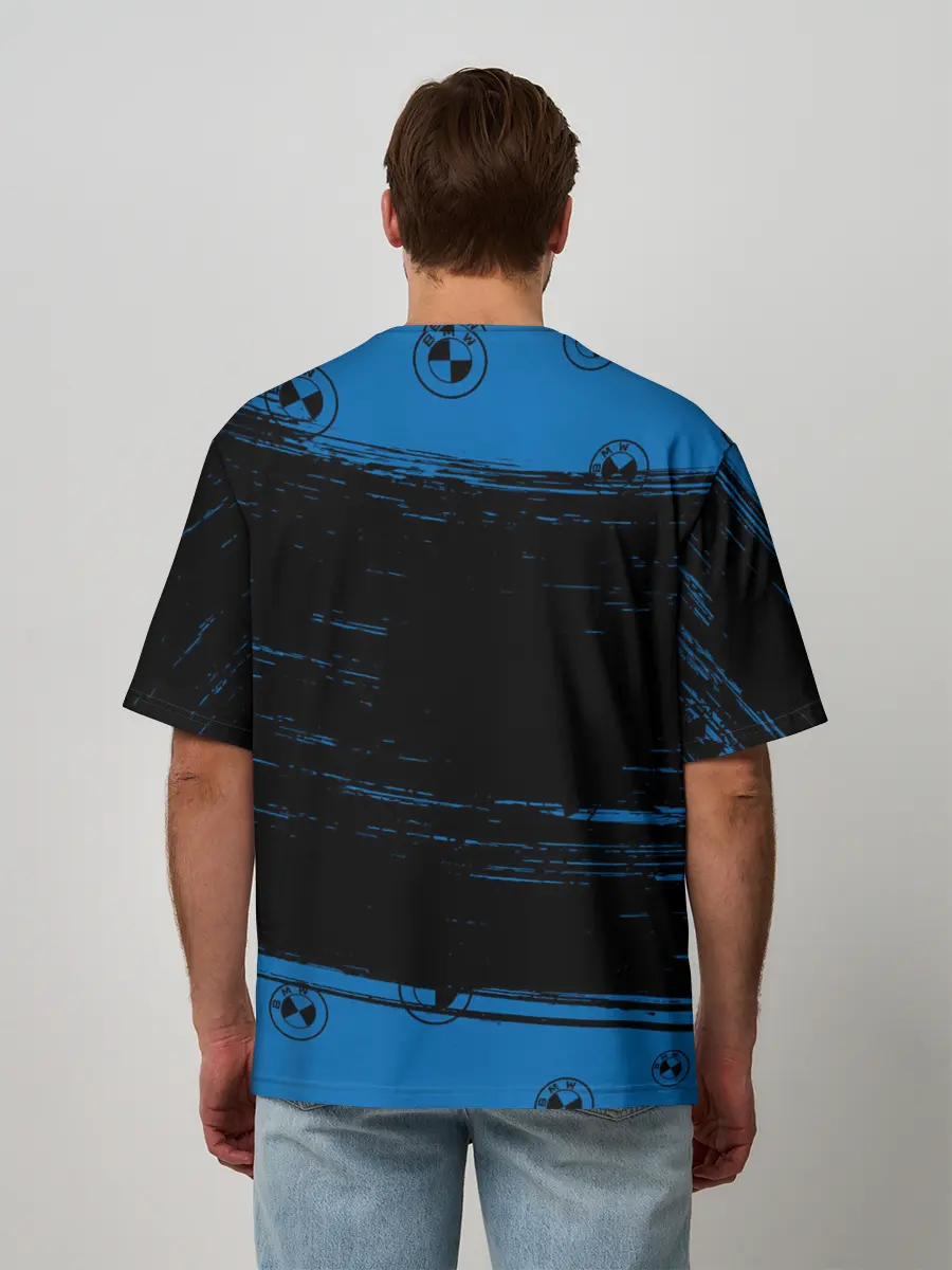 Мужская футболка оверсайз / BMW / БМВ