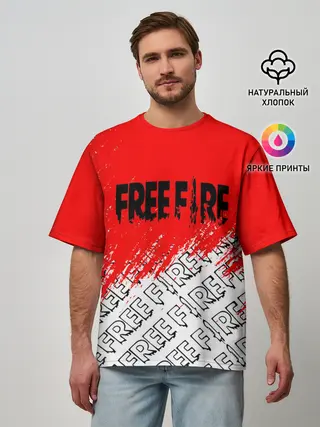 Мужская футболка оверсайз / фри фаер | День Booyah,