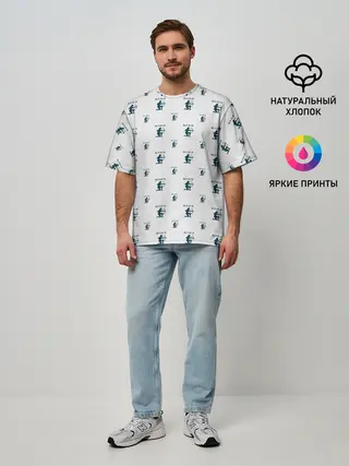 Мужская футболка оверсайз / Стрелец