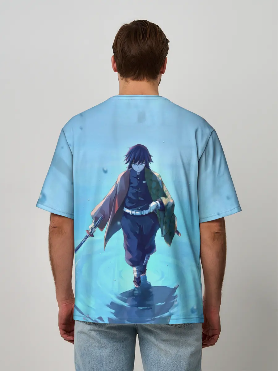 Мужская футболка оверсайз / ГИЮ ТОМИОКА