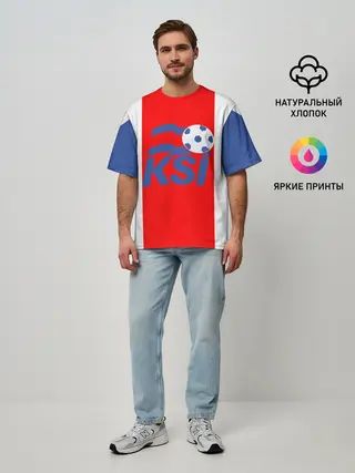 Мужская футболка оверсайз / Сборная Исландии