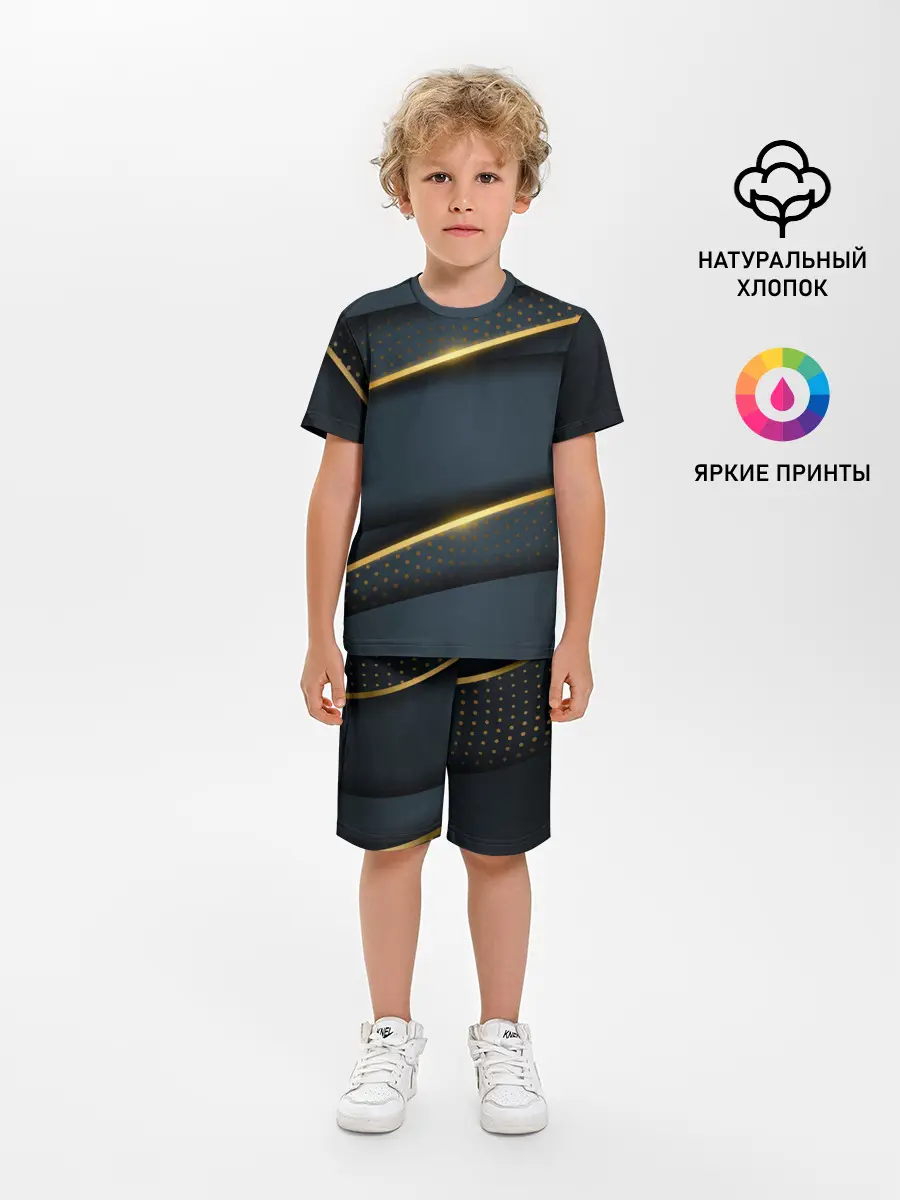 Детская пижама с шортами / 3D luxury gold