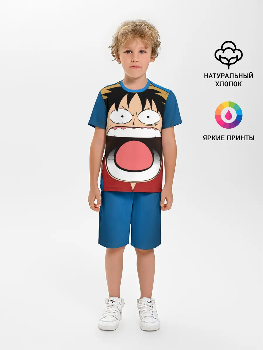 Детская пижама с шортами / Луффи - Чё??!!