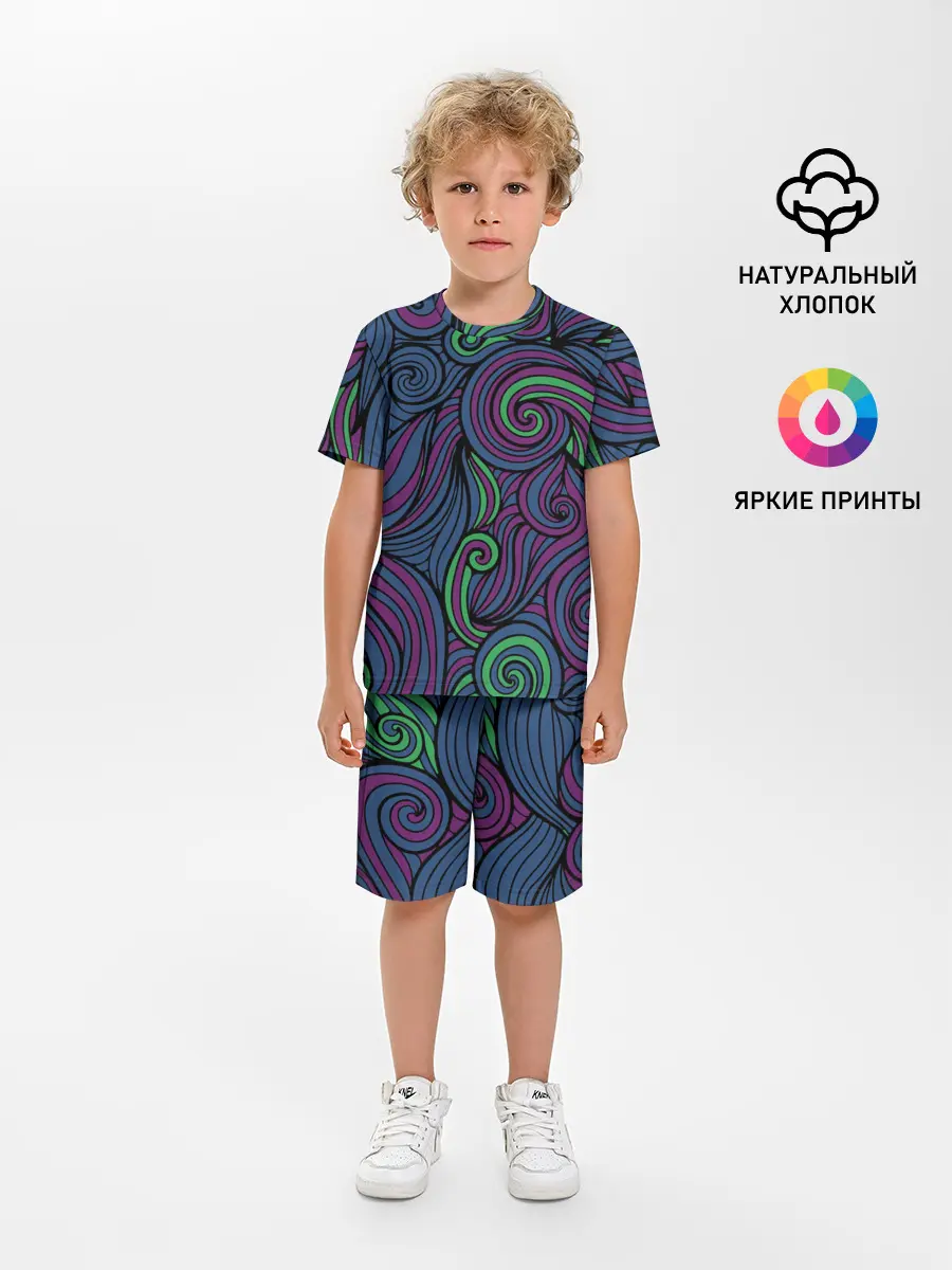 Детская пижама с шортами / Сказочный лес