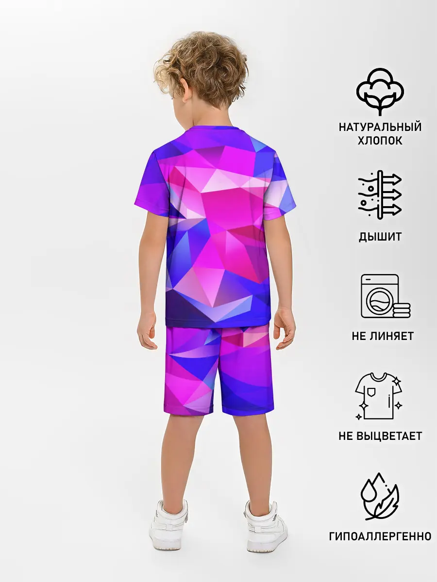 Детская пижама с шортами / NEON POLYGON